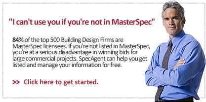 I can't use you if you're not in MasterSpec